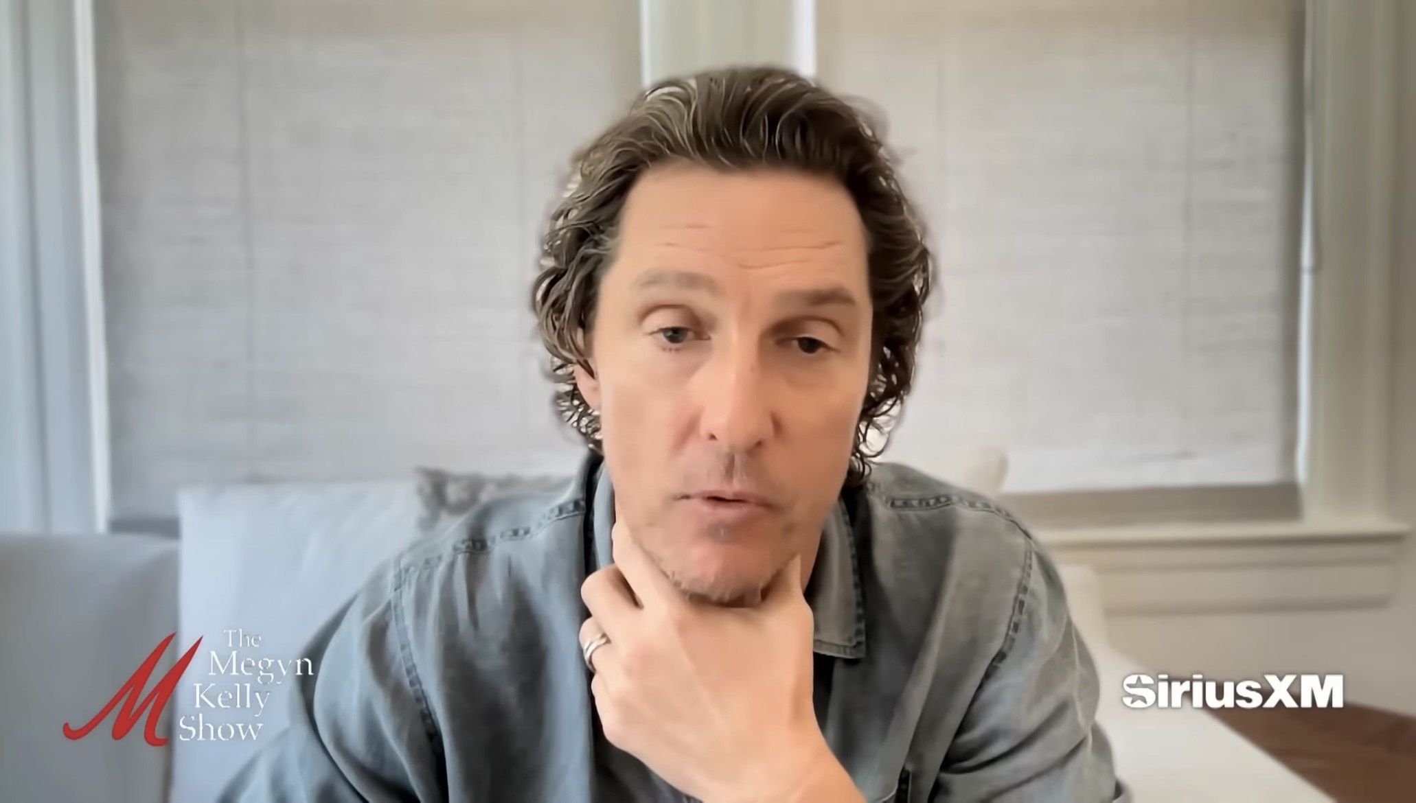 Matthew McConaughey podczas rozmowy