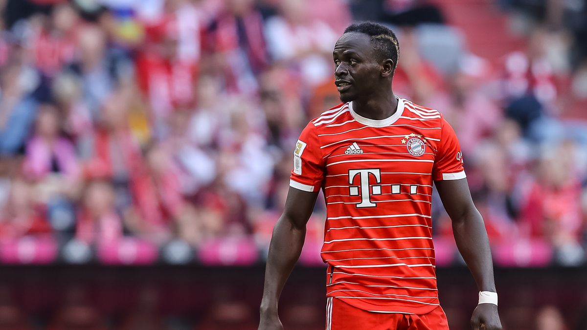 MUNICH, GERMANY - OCTOBER 29: Sadio Mane of Bayern Muenchen looks on during the Bundesliga match between FC Bayern München and 1. FSV Mainz 05 at Allianz Arena on October 29, 2022 in Munich, Germany. (Photo by Roland Krivec/DeFodi Images via Getty Images)
