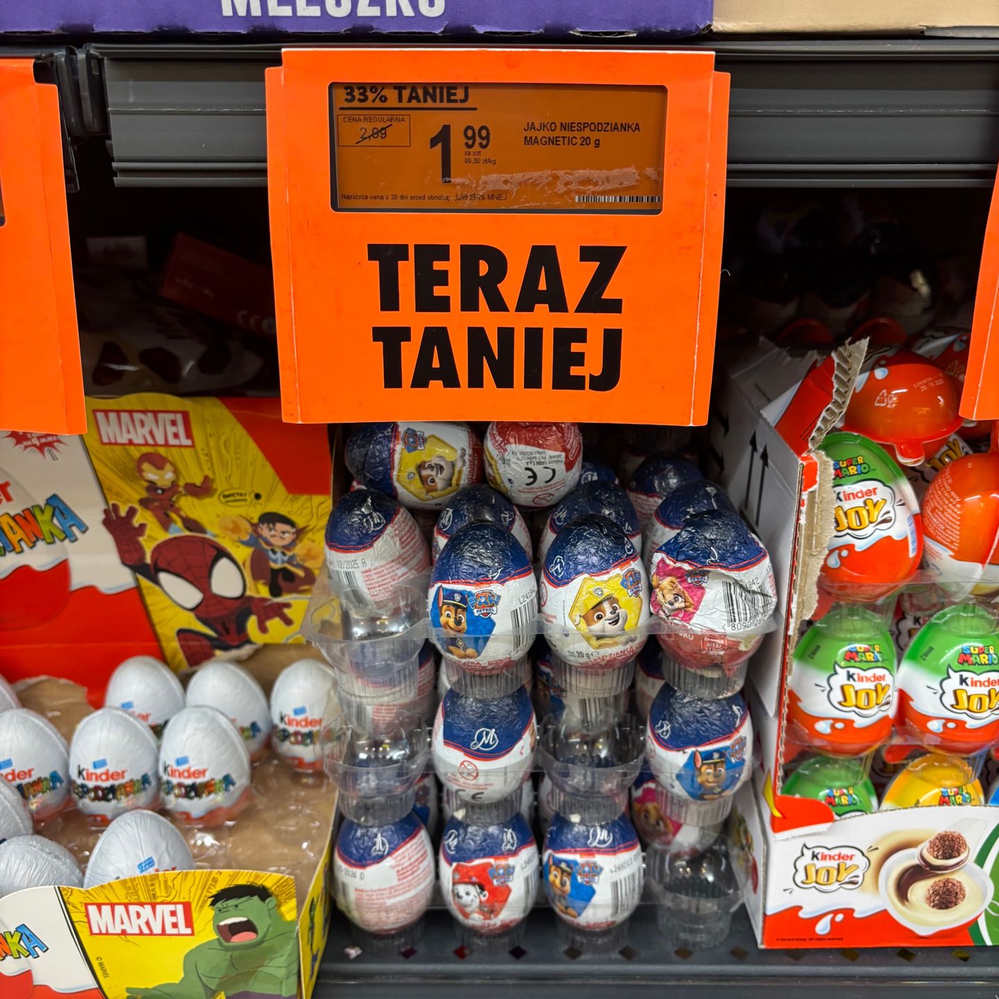 Cena jajka z niespodzianką w 2025 r.