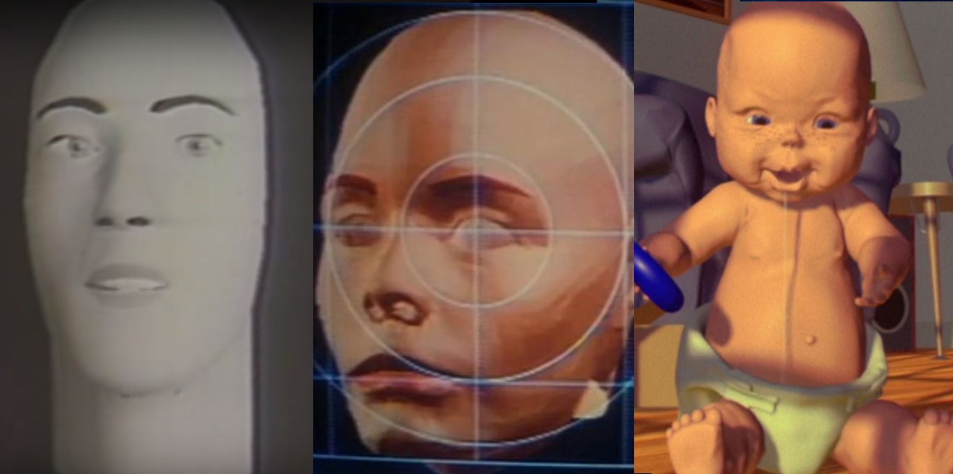 Animowana twarz (Fred Parke, 1974), Looker (Warner Bros., 1981), Tin Toy (Pixar, 1988)