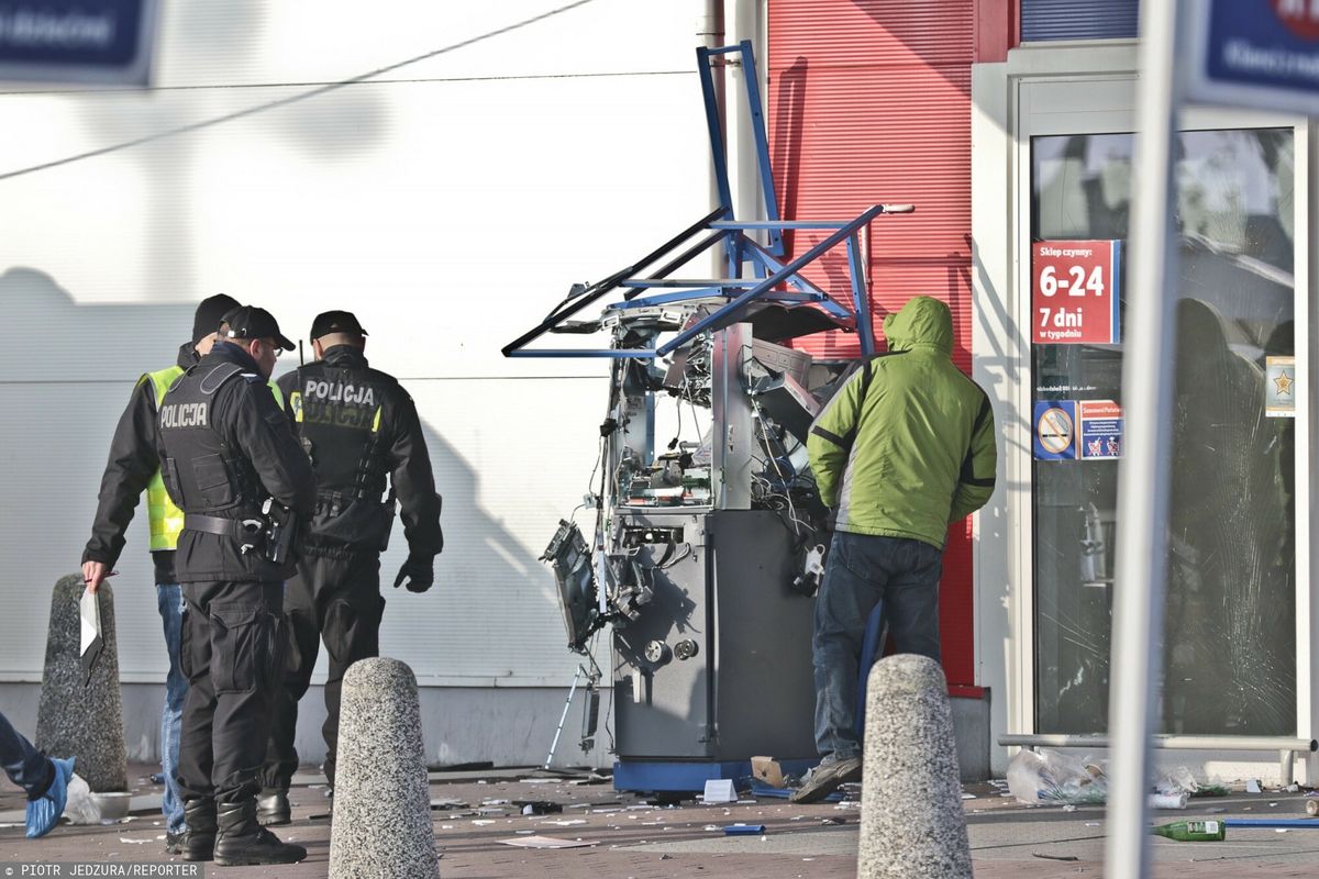 Wysadzenie bankomatu (zdjęcie ilustracyjne) 