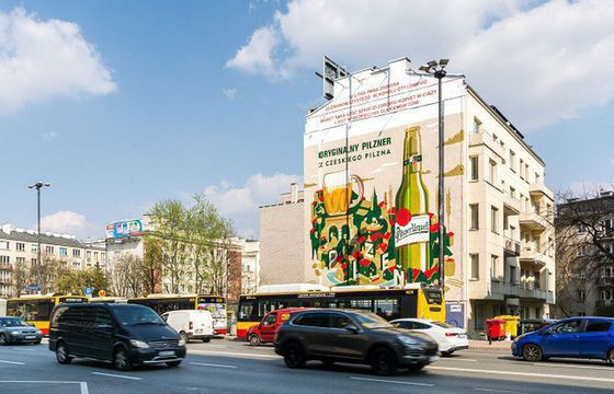 Daniel Solený przygotował murale dla marki Pilsner Urquell