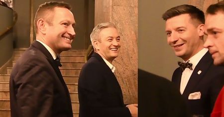 Biedroń i Rabiej na podwójnej randce w teatrze