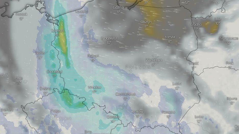 Pogoda na majówkę 2020. Z zachodu nadejdzie niż niosący chmury i wyczekiwane opady deszczu.