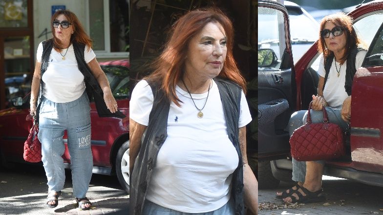 Agnieszka Fitkau-Perepeczko załatwia sprawunki na mieście