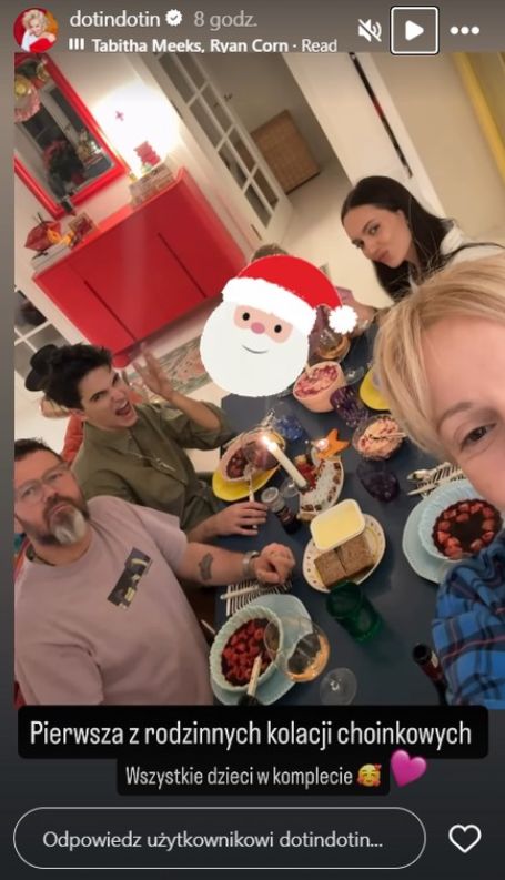 Dorota Szelągowska z synem i jego dziewczyną