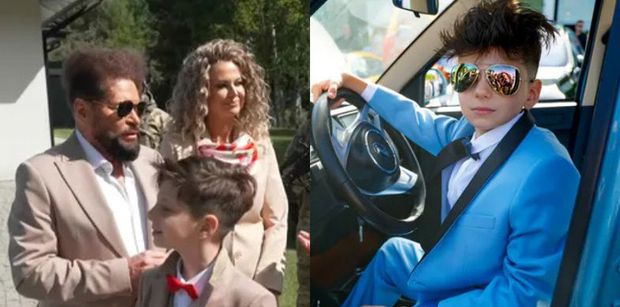 Rutkowscy świętują rocznicę komunii syna. 11-letni Krzysztof junior pochwalił się AUTAMI: "Tym jeżdżę na placu, a tym po torze"