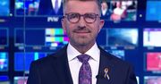 Poprowadził "19.30" z tęczową przypinką. Jest reakcja TVP