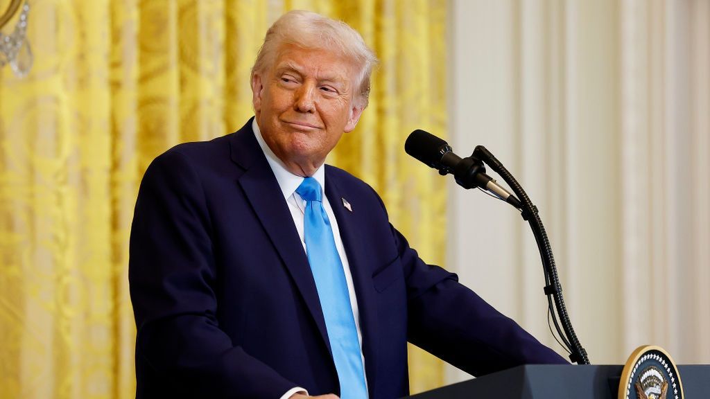 President Trump Meets With Visiting Israeli PM Netanyahu At The White House
WASHINGTON, DC - FEBRUARY 04: U.S. President Donald Trump attends a joint press conference with Israeli Prime Minister Benjamin Netanyahu in the East Room of the White House on February 04, 2025 in Washington, DC. Netanyahu is the first foreign leader to visit Trump since his return to the White House last month. (Photo by Anna Moneymaker/Getty Images)
Anna Moneymaker