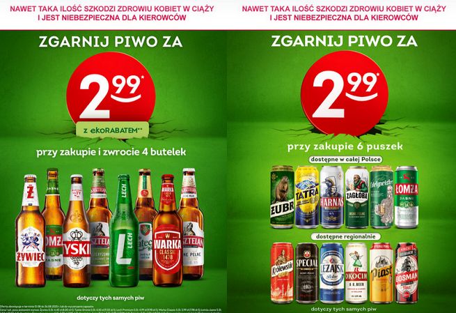 Promocja piwa w Żabce