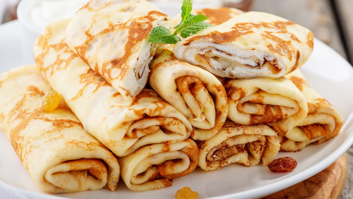 Pyszne naleśniki z nadzieniem twarogowym