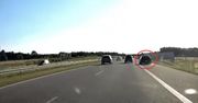 Groźny incydent na A2. "Pierwszy raz widzę coś takiego"