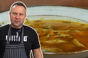 Strzelczyk robi flaczki z nietypowego mięsa. Nikt się nie krzywi, a zupa przyjemnie rozgrzewa