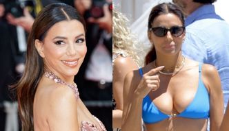 Młodzieńcza Eva Longoria eksponuje talię osy na plaży. Wygląda na 50 lat?