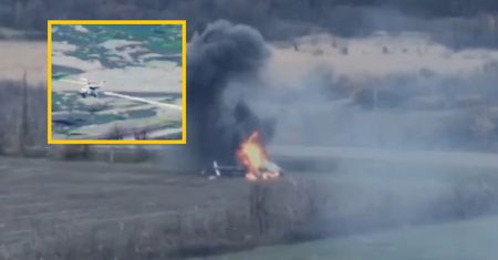 Rosyjski Mi-8 był bez szans. Wystarczył jeden pocisk. Pokazali moment zestrzelenia