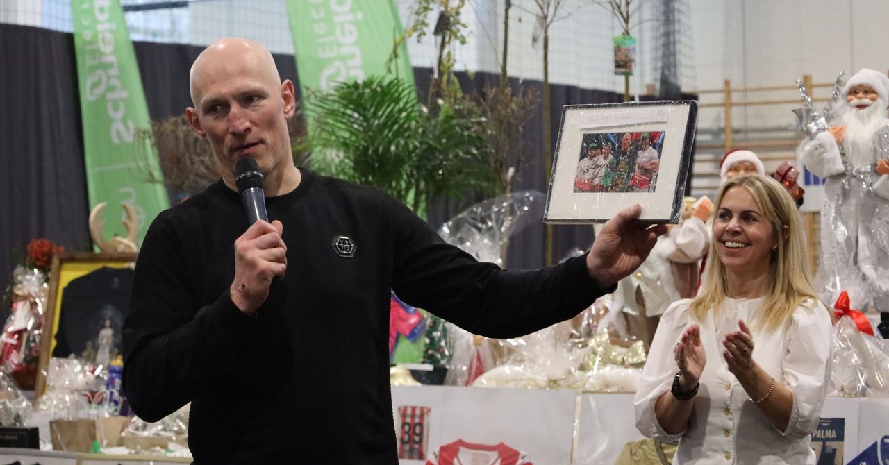 Szczecinek: Krzysztof "Diablo" Włodarczyk w mieście. Wziął udział w akcji dla dzieci