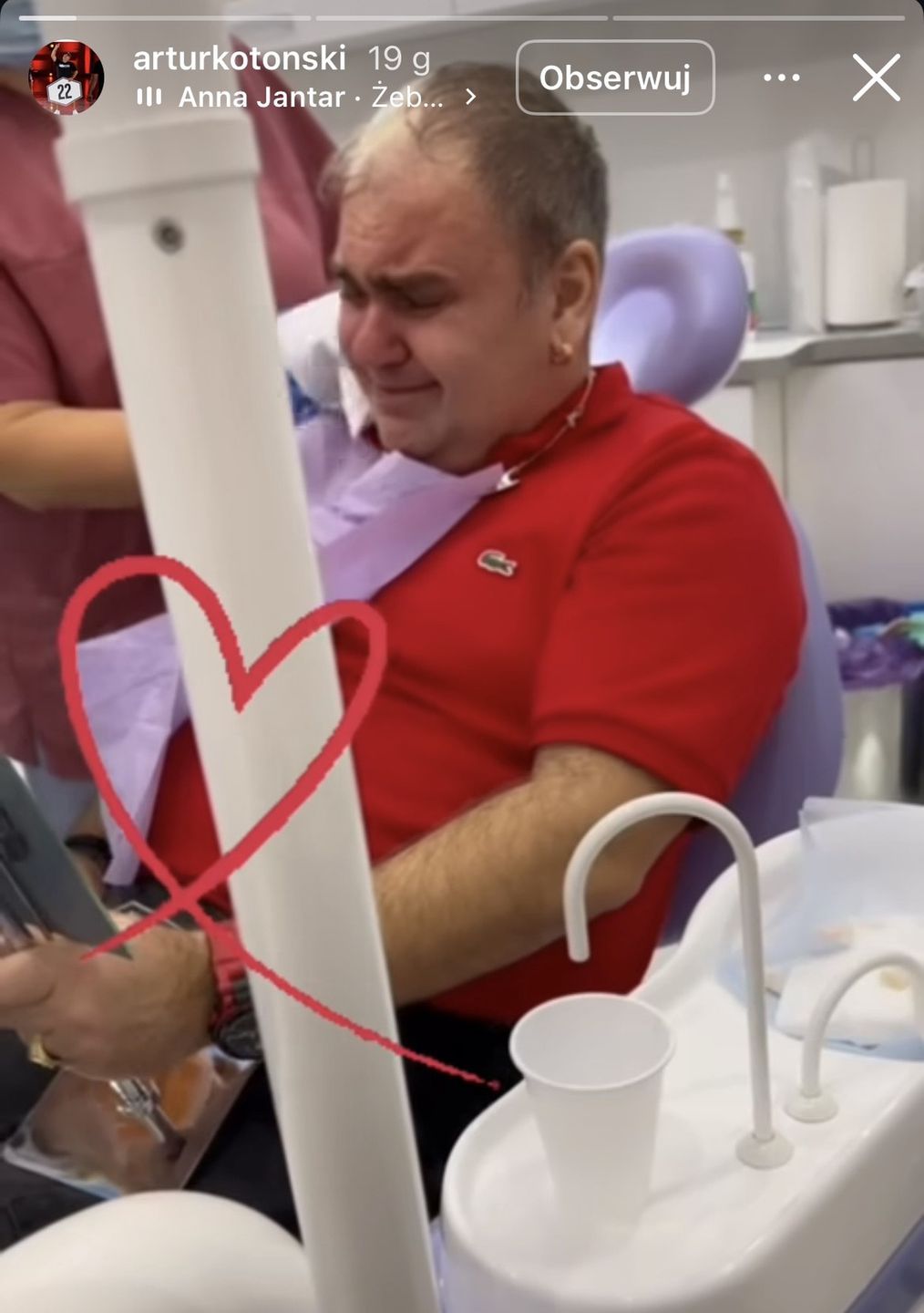 Artur Kotoński po zabiegu