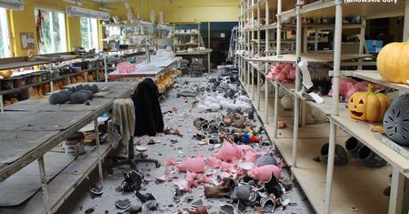 Ukrainiec zdemolował skład porcelany. Policji powiedział, że "bal dopiero się zaczyna"