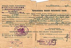 Dowód tożsamości konia