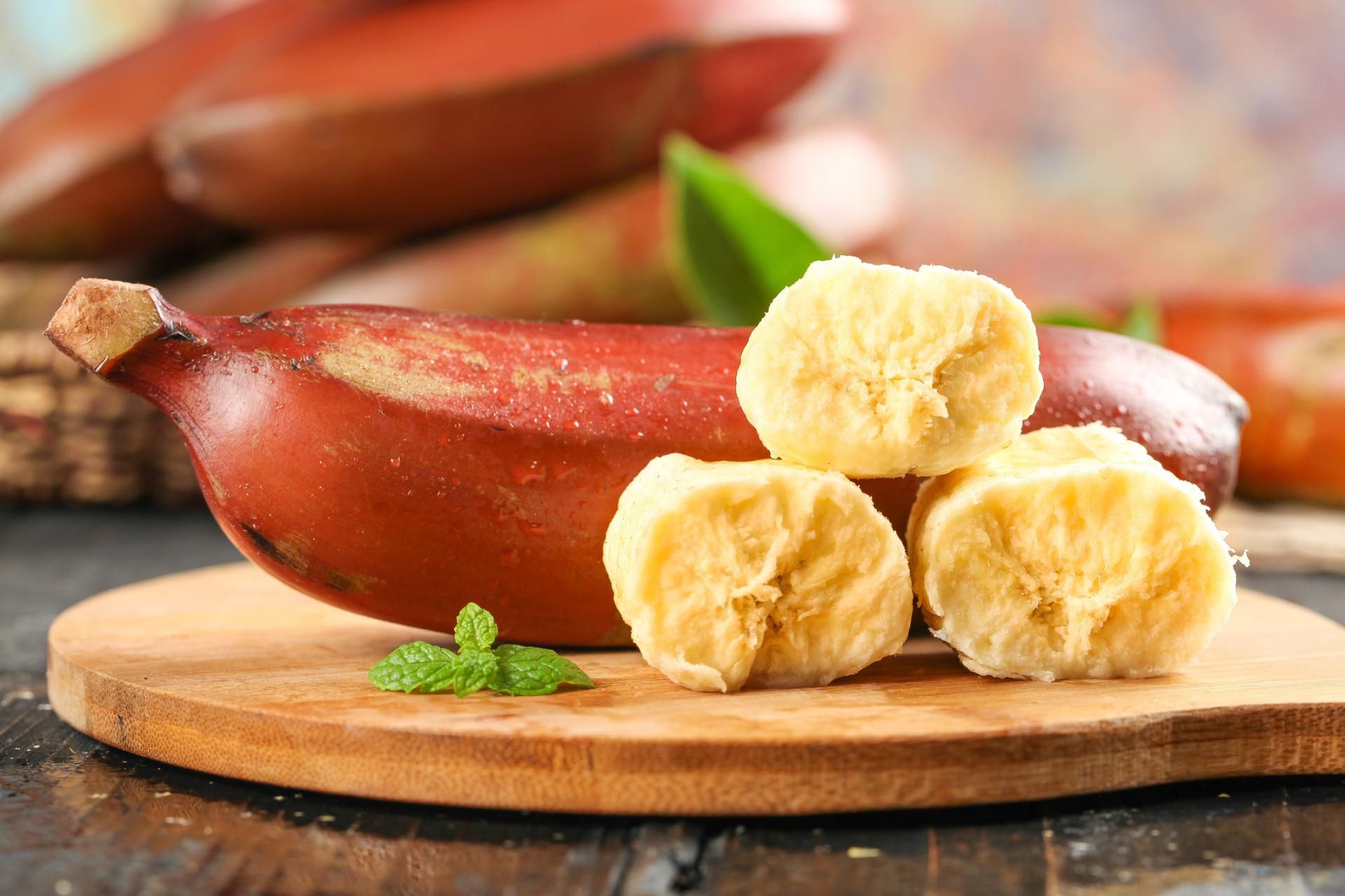 Czerwone banany to źródło witaminy C, potasu czy magnezu