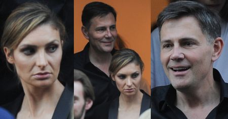 Krzysztof Ibisz z dziewczyną na wernisażu (ZDJĘCIA)