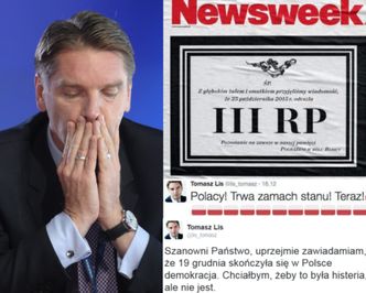 Sprzedaż "Newsweeka" Tomasza Lisa spadła o 17%. Wyprzedziła go "Polityka"