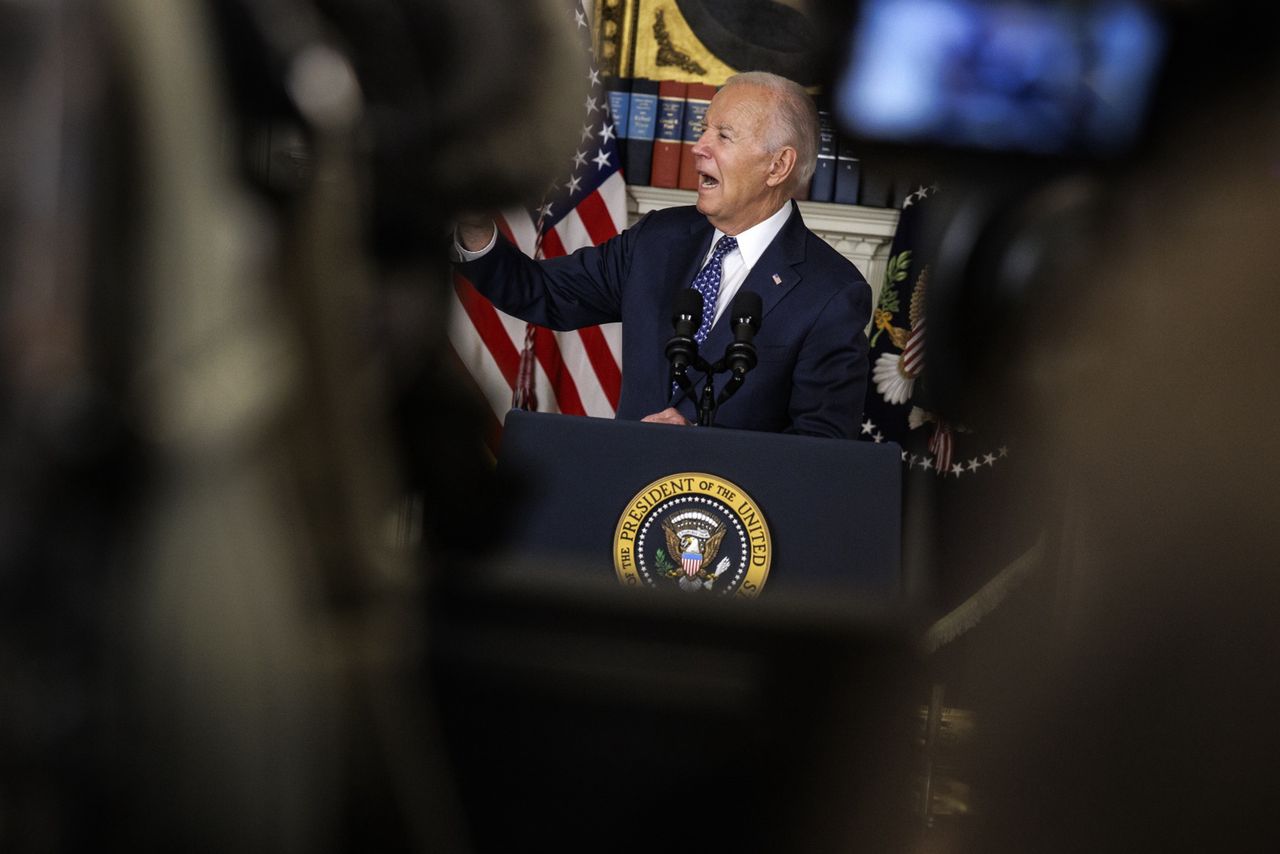 "Jak on śmie?". Biden wściekły na konferencji