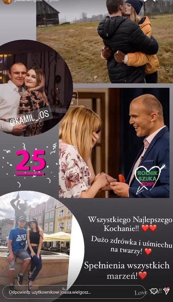 Joanna złożyła życzenia Kamilowi