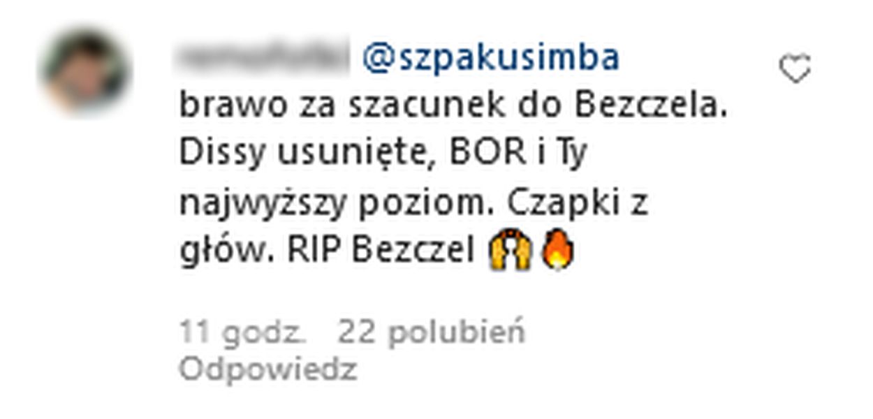 Szpaku usunął dissy na Bezczela