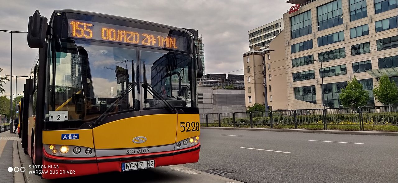 Autobus w czasie pandemii (fot. Warsaw Bus Driver/Facebook)
