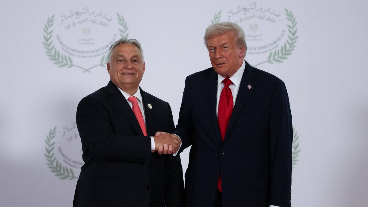 Viktor Orban  oraz Donald Trump 