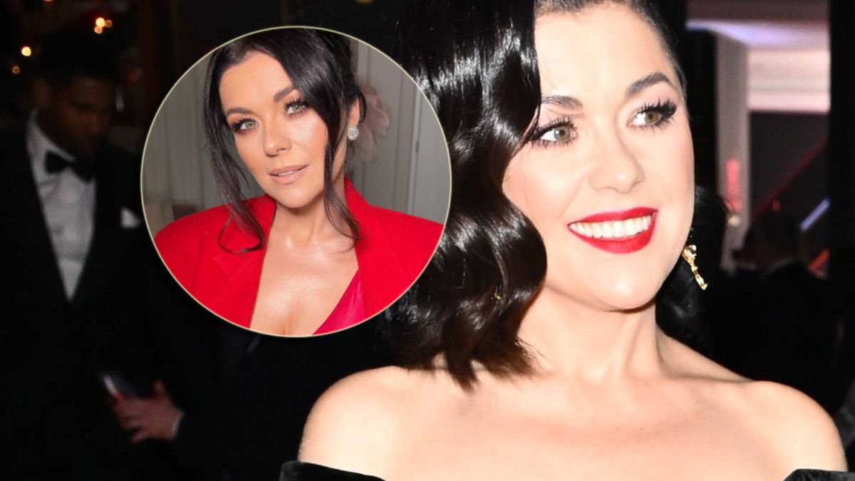 Katarzyna Cichopek w czerwonej kreacji