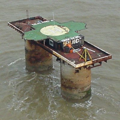 Widok na Sealand z helikoptera - 1999 rok