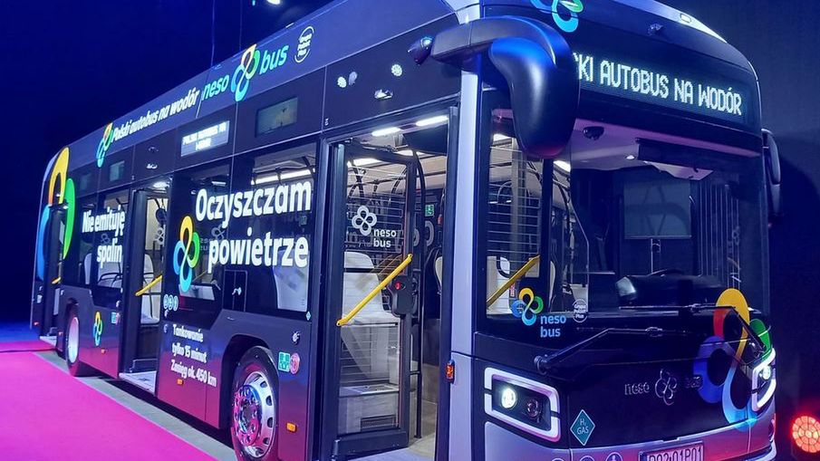 Polski wodorowy autobus miejski NesoBus, stworzony przez Grupę Polsat