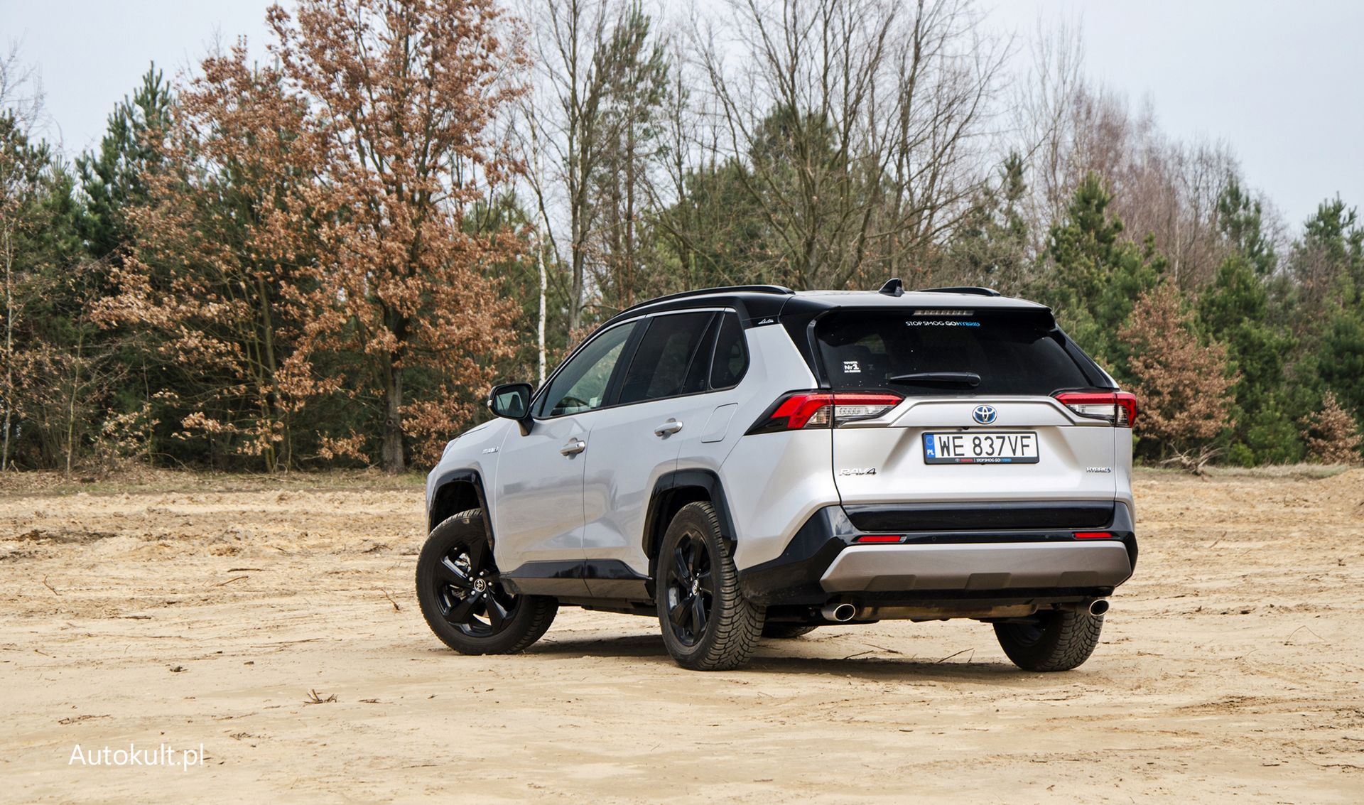 Toyota RAV4 FWD kompletnie nie nadaje się do jazdy po bezdrożach. Za to bardzo dobrze czuje się na twardym podłożu.
