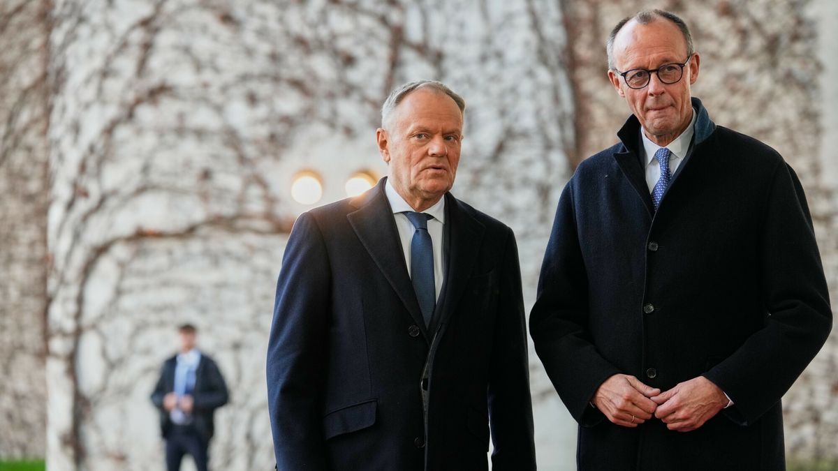 Donald Tusk i Friedrich Merz