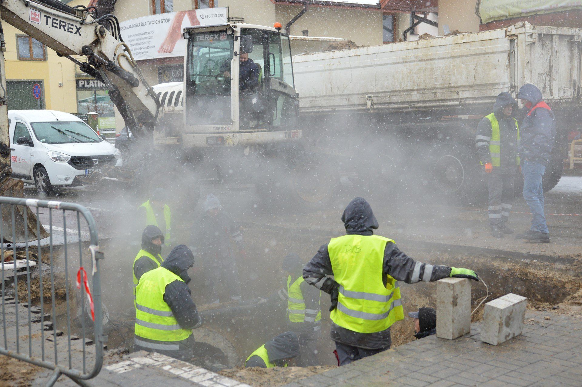 Awaria ciepłownicza w Bełchatowie