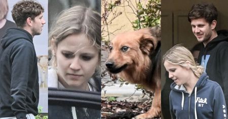 Zaspany Antek Królikowski z dziewczyną odbiera psa od groomera (ZDJĘCIA)