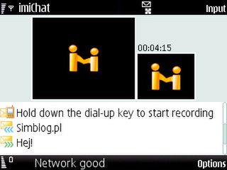 imiChat - wideorozmowy na Symbianie