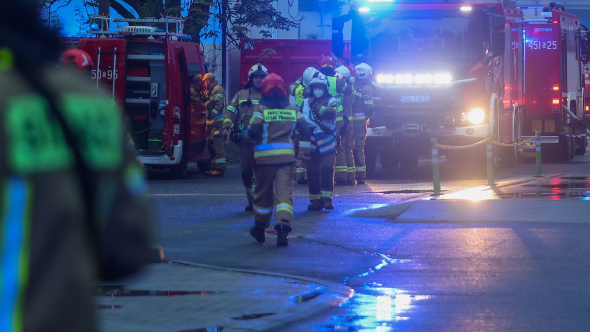 Na miejscu pracowało siedem zastępów straży pożarnej
