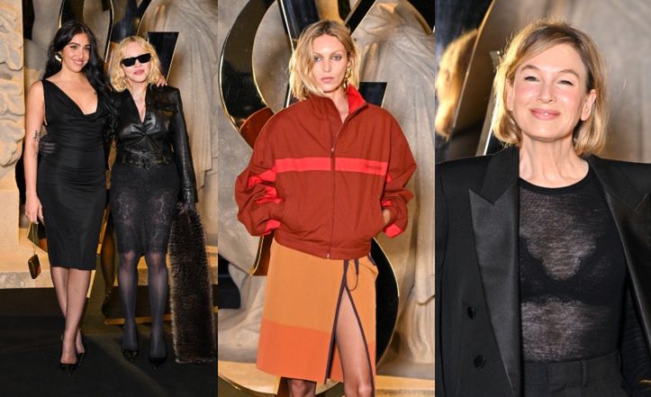 Gwiazdy na pokazie Saint Laurent