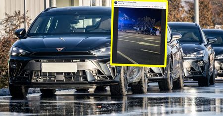 Policyjna Cupra rozbita. Pięć osób w szpitalu