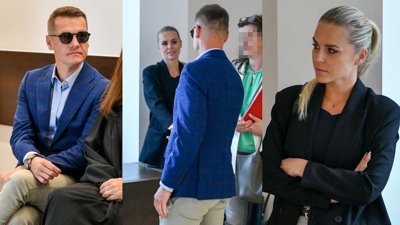 Marcin Mroczek i Marlena Muranowicz w sądzie