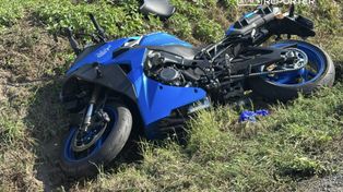 Gołaszew: Motocyklista podczas wyprzedzania zjechał do rowu. W akcji śmigłowiec LPR