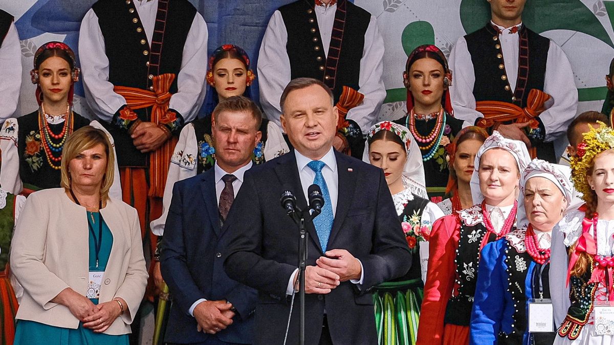 Andrzej Duda na dożynkach prezydenckich