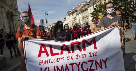 Warszawa. Protesty Extinction Rebellion.  Aktywiści chcą zablokować miasto