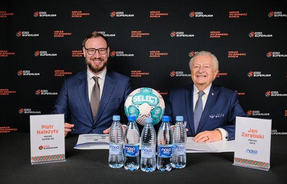 Nata Aqua oficjalną wodą Superligi i Superligi Kobiet