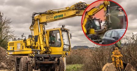 38-latek rozjeżdżał miasto koparką. Jego rajd zakończył się tragicznie