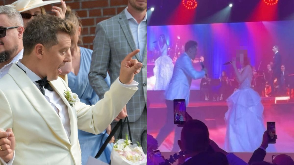 Rafał Brzozowski razem z żoną zaśpiewali dla weselnych gości