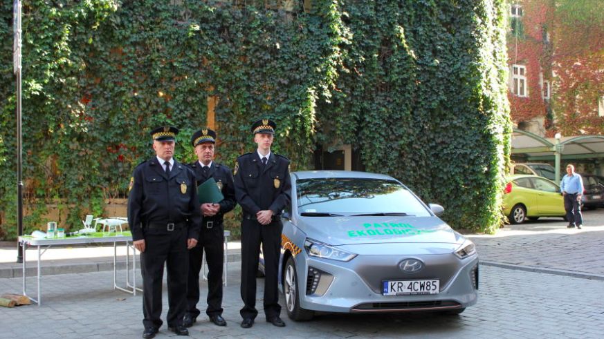 Hyundai Ioniq Electric Straży Miejskiej w Krakowie